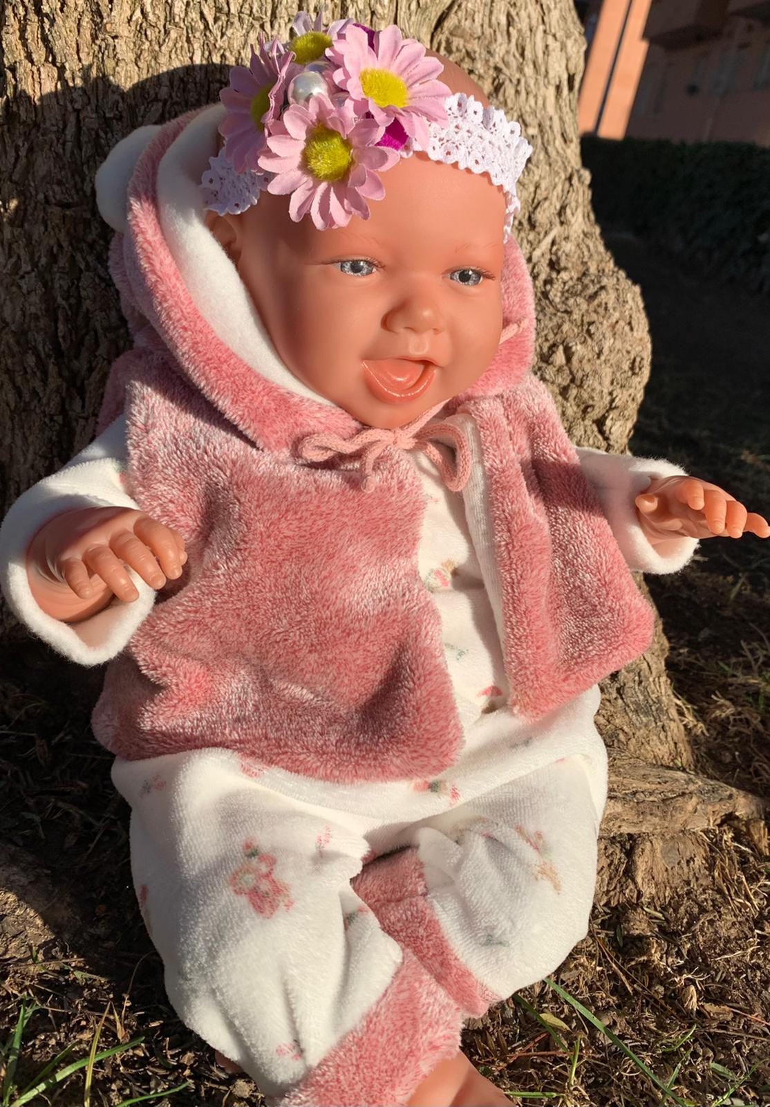 Turbante bebé con margaritas rosas – La Floreria